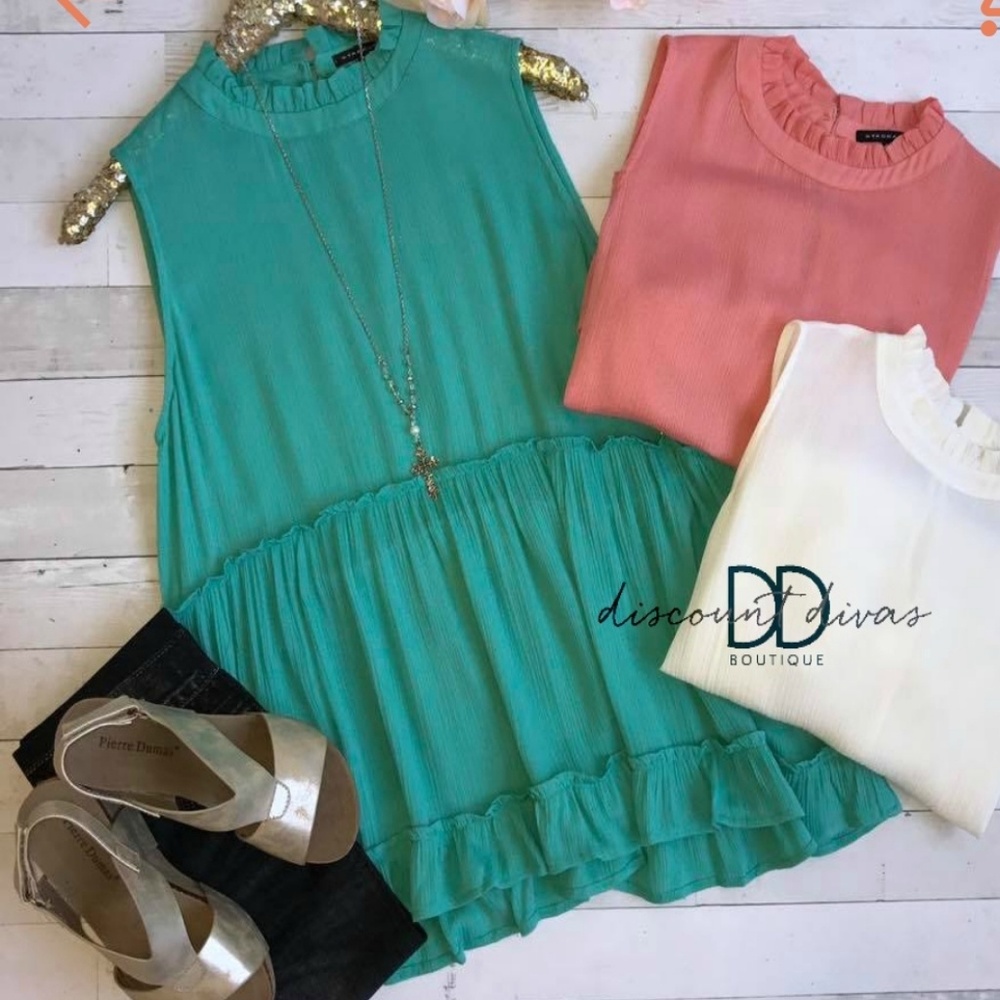 Teal tank top